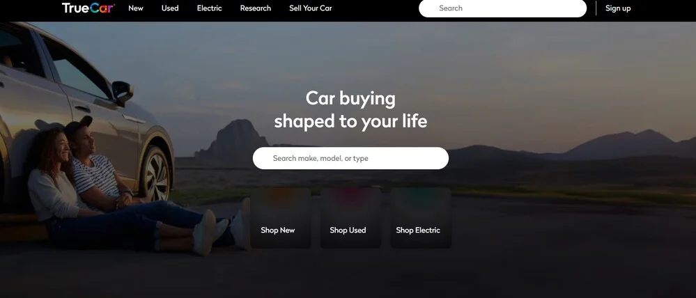 موقع Truecar موقع Truecar
