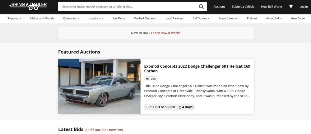 موقع Bring a Trailer موقع Bring a Trailer