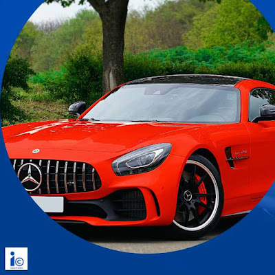 استيراد السيارات للسعودية سيارة حمراء