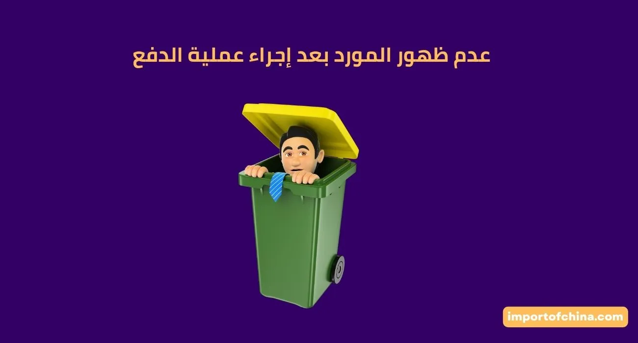 عدم ظهور المورد بعد إجراء عملية الدفع