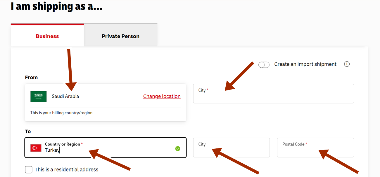 أسعار الشحن من السعودية إلى تركيا dhl