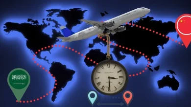 من السعودية إلى الصين كم ساعة