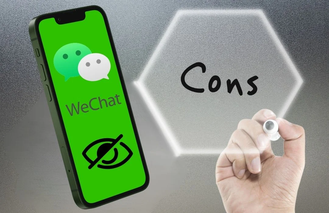 عيوب تطبيق وي شات الصيني